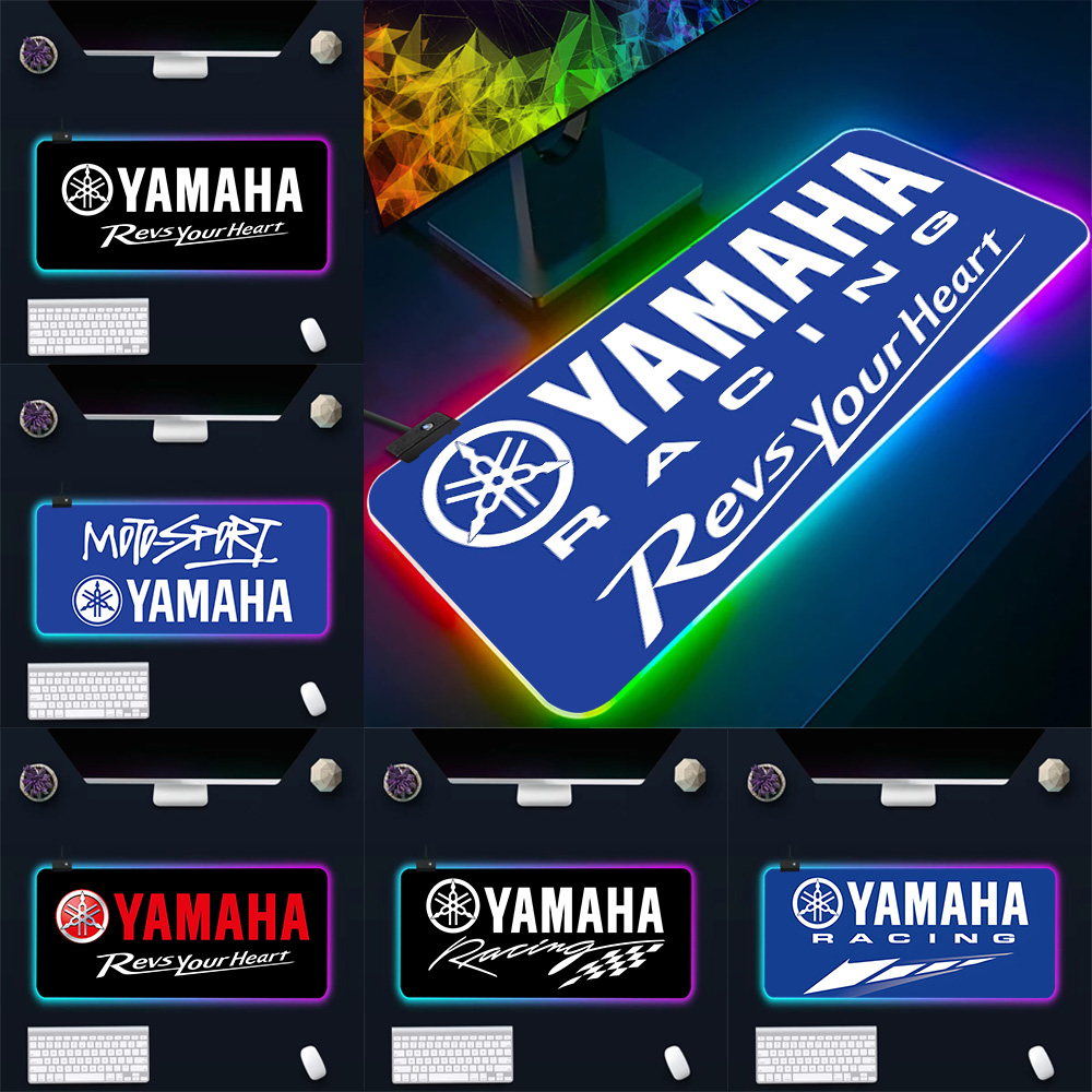 Rgb Keyboard Wrist Rest - Sıcak motosiklet yarışı logosu RGB Pc