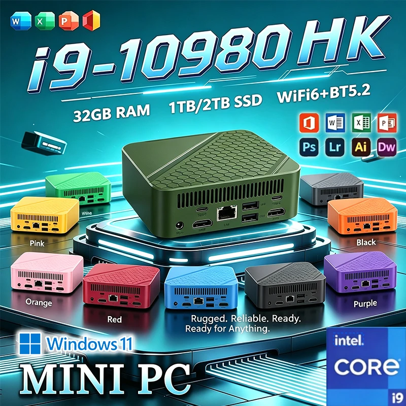 Pc Gaming Compact - Mini PC oyun bilgisayarı Intel Core