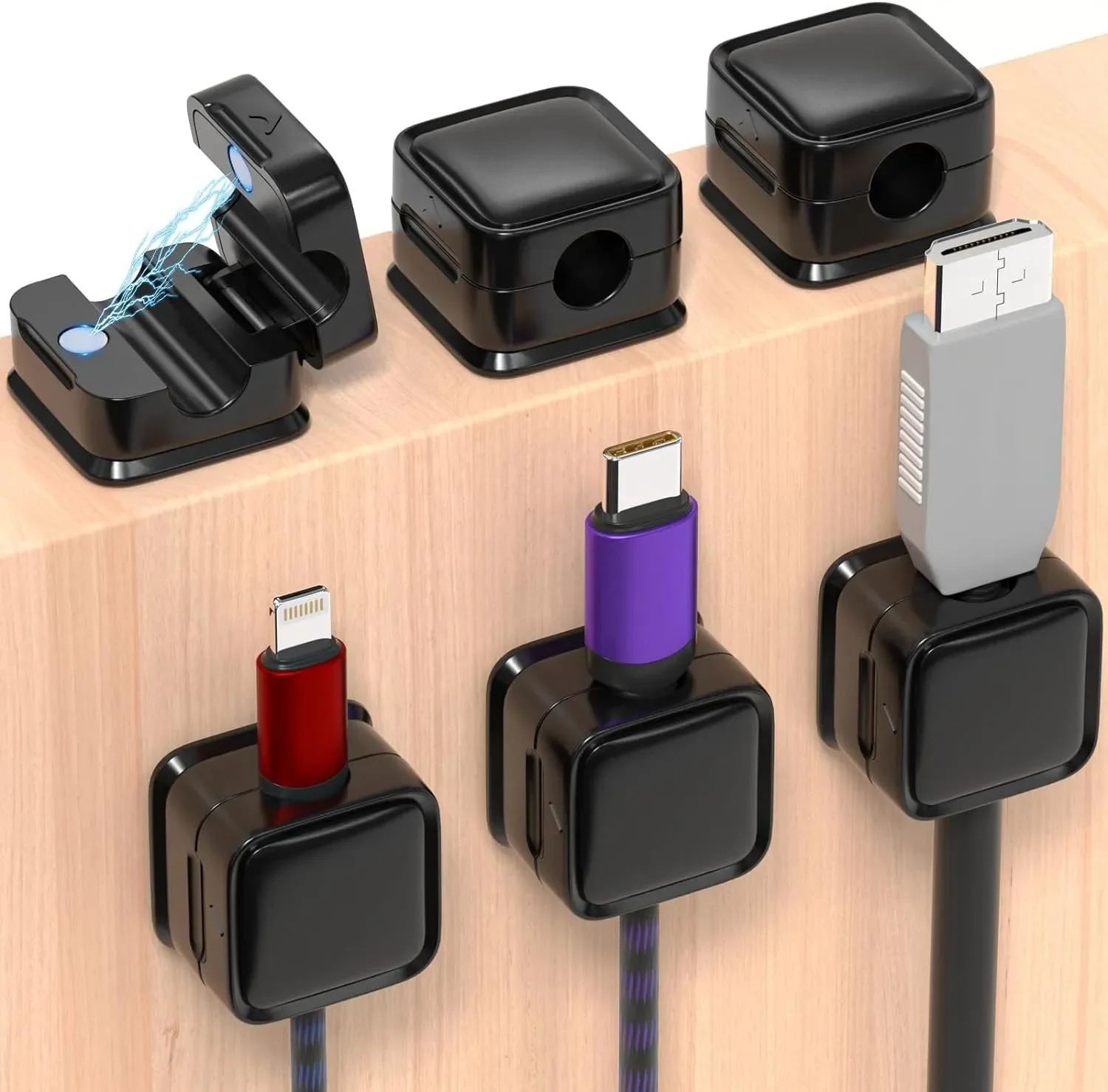 Desk Cable Organizer - Mini Kablo Düzenleyici, Manyetik Kablo Tutucu,