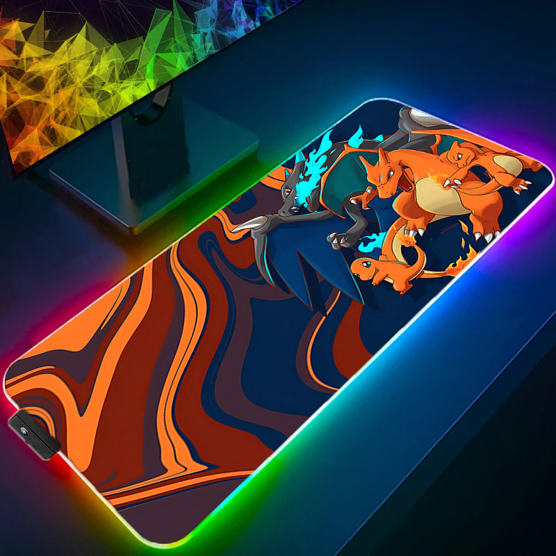 Rgb Keyboard Wrist Rest - LED Işık sümen XXL Bilgisayar P-pokemon