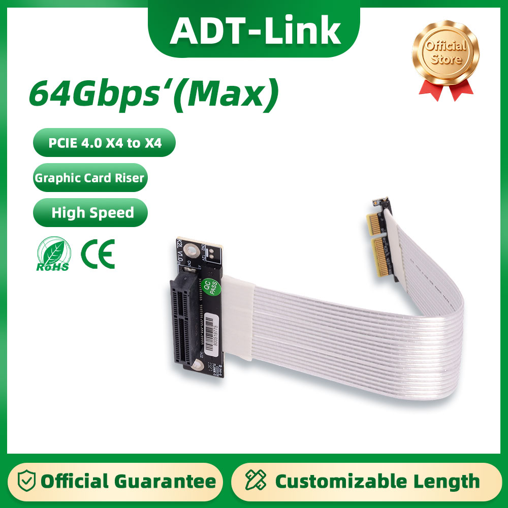 Pcie Riser Cable - ADT-Link K22SL-TL PCIE 4.0 X4 -