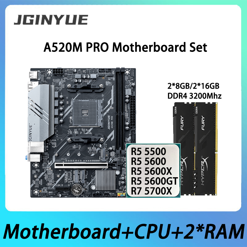 Pc Gaming Ryzen - JGINYUE A520M PRO Anakart Kiti, AMD