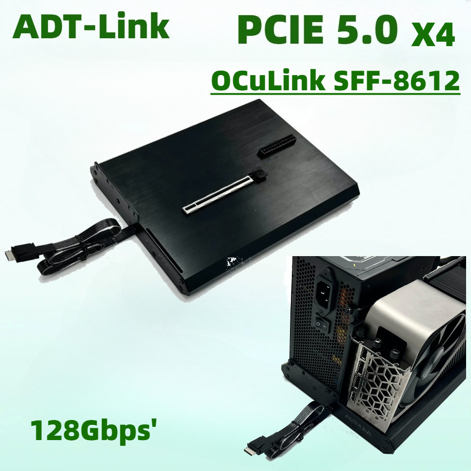 Pcie Riser Cable - Yükseltilmiş K993H-BK10 OCuLink Arayüzü Harici Grafik
