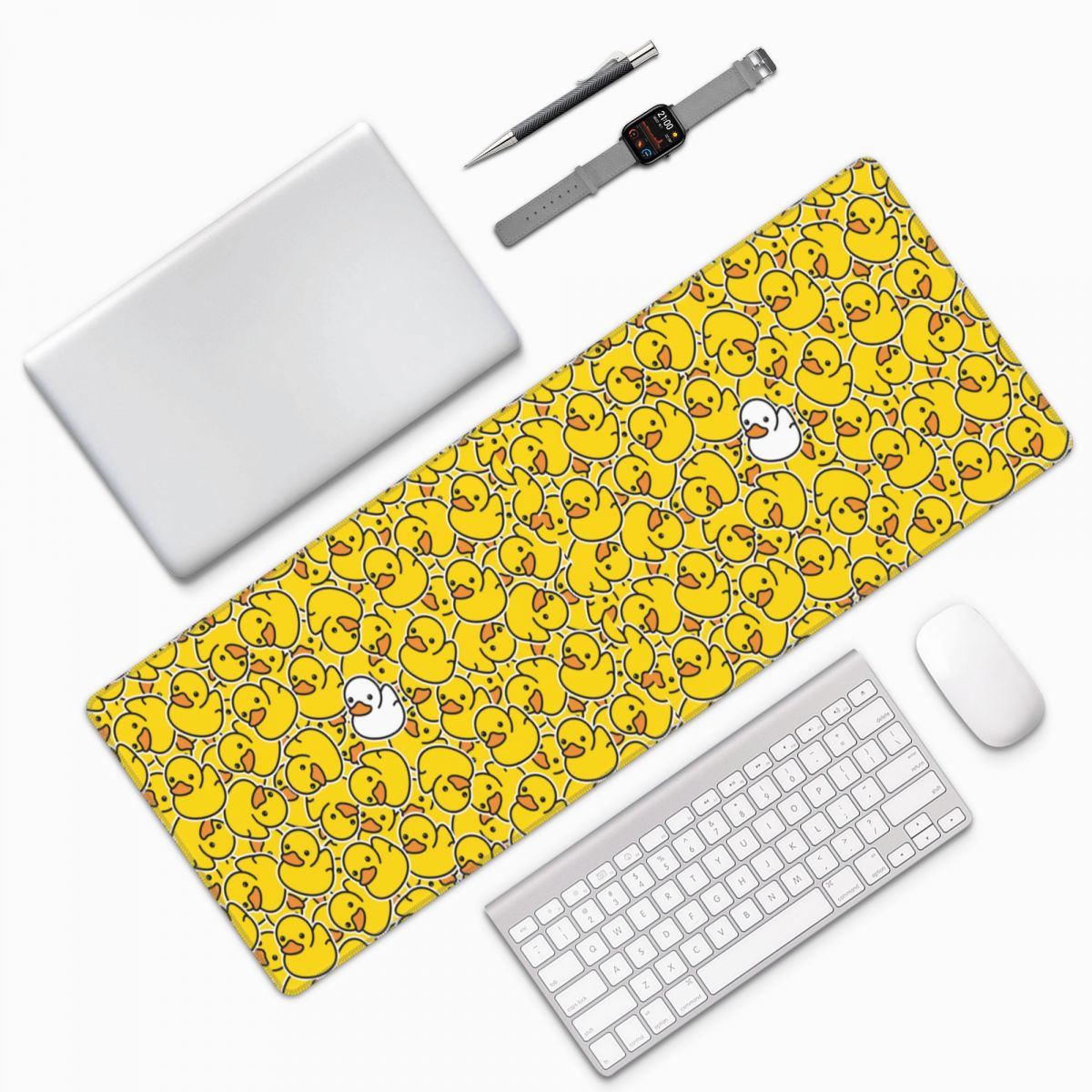 Pc Gaming Yellow - Sarı Ördek Desenli Büyük Mouse Pad