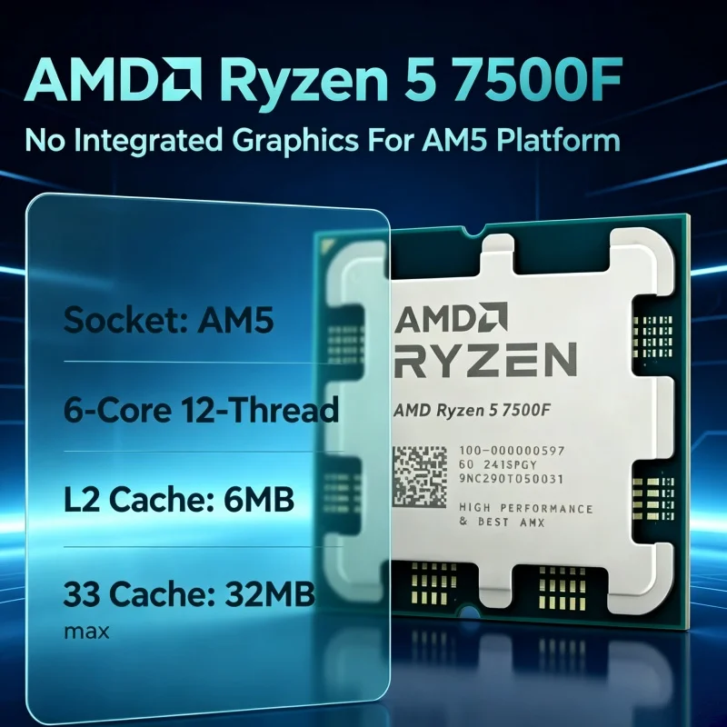 Pc Gaming Amd Ryzen 5 - AMD Ryzen 5 7500F Masaüstü CPU