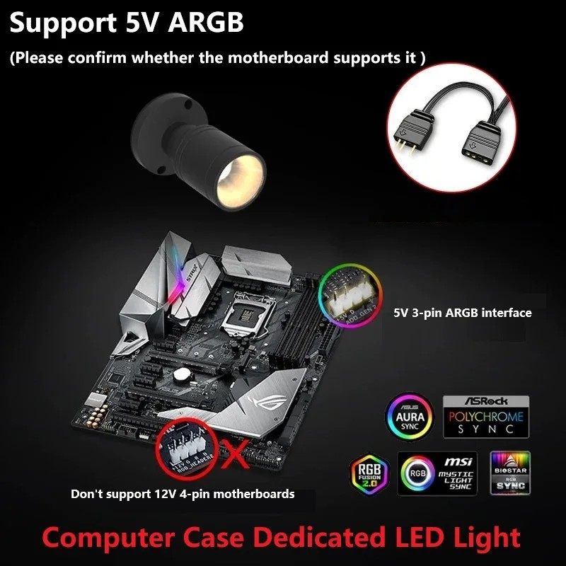 QITU 1W 3W ARGB 5V 3Pin Header - Pc Gaming Compact incelemesi ve fiyatı