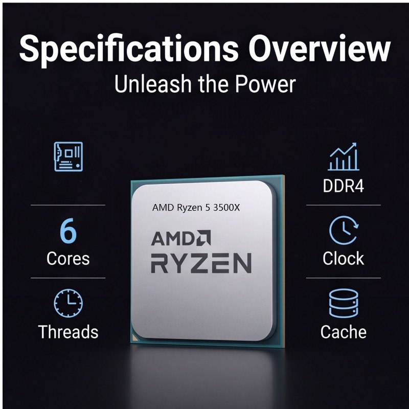 AMD Ryzen 5 3500X Masaüstü İşl - Pc Gaming Amd Ryzen 5 incelemesi ve fiyatı
