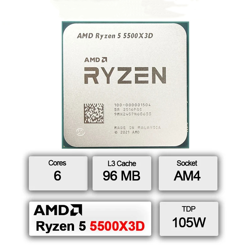 AMD Ryzen 5 5500X3D AM4 Oyun İ - Pc Gaming Amd Ryzen 5 incelemesi ve fiyatı