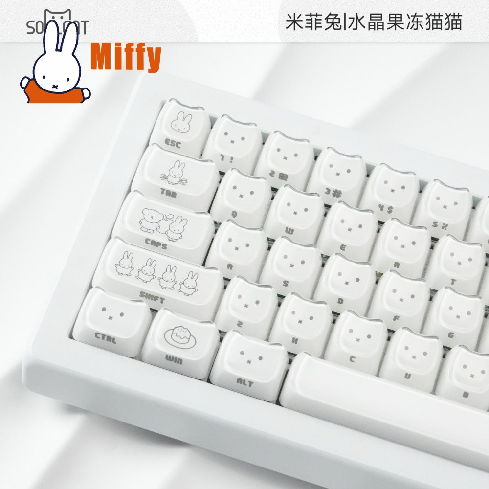 Kawaii Miffy Keycaps Sevimli T - Pc Gaming Kawaii incelemesi ve fiyatı