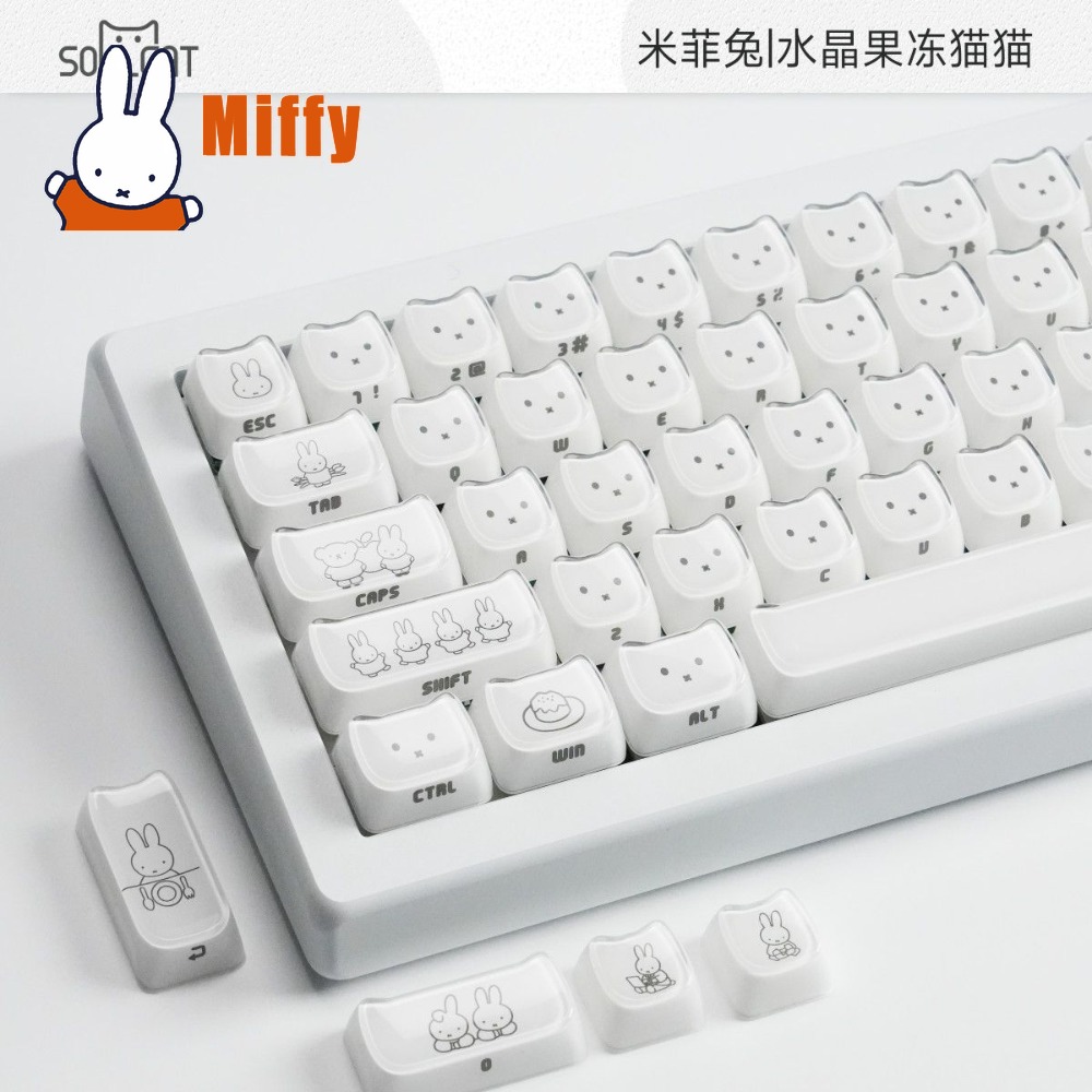 Kawaii Miffy Keycaps Sevimli T - Pc Gaming Kawaii incelemesi ve fiyatı