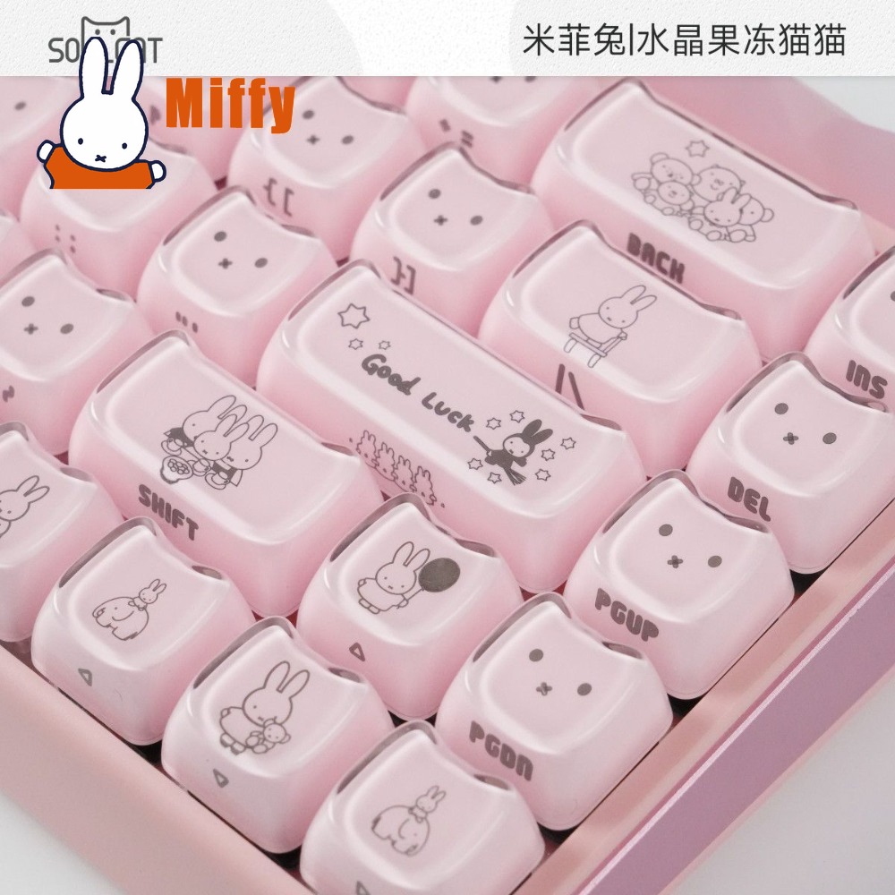 Kawaii Miffy Keycaps Sevimli T - Pc Gaming Kawaii incelemesi ve fiyatı