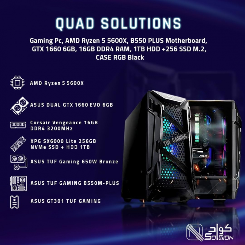 Quad Solutions Oyun Bilgisayar - Pc Gaming Gtx 1660 incelemesi ve fiyatı
