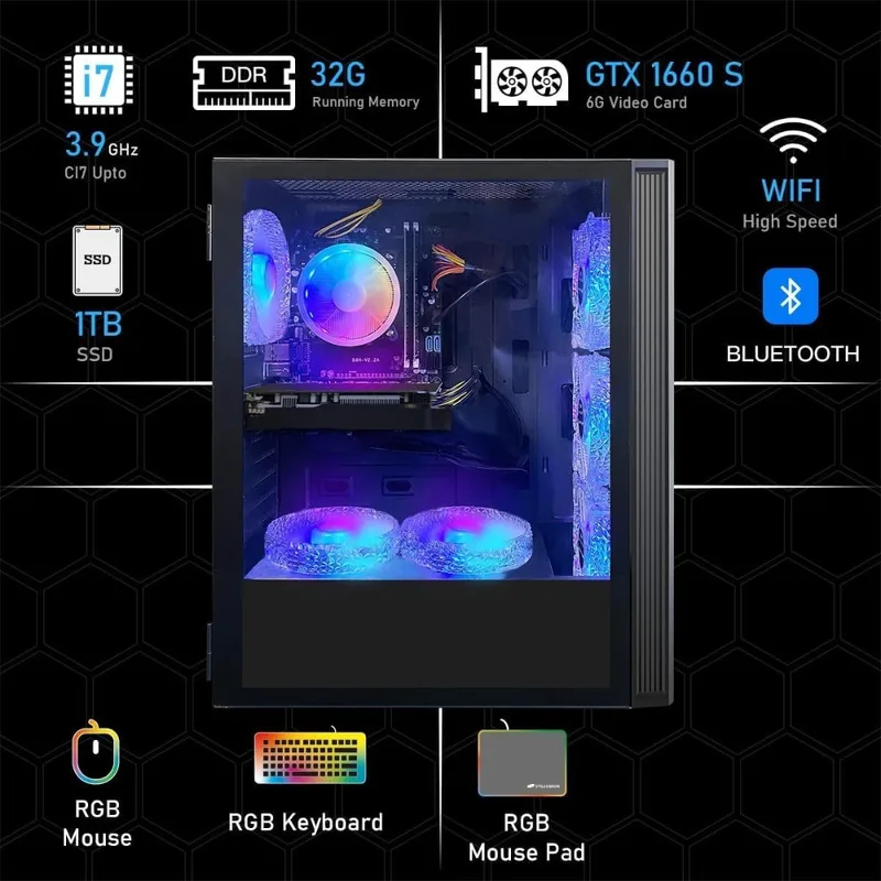 Oyun Bilgisayarı, Core i7 3.9G - Pc Gaming Gtx 1660 incelemesi ve fiyatı