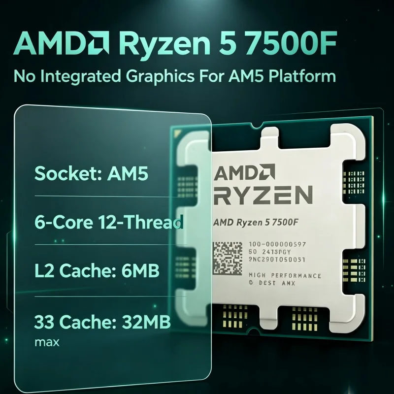 AMD Ryzen 5 7500F 6C12T Masaüs - Pc Gaming Amd Ryzen 5 incelemesi ve fiyatı